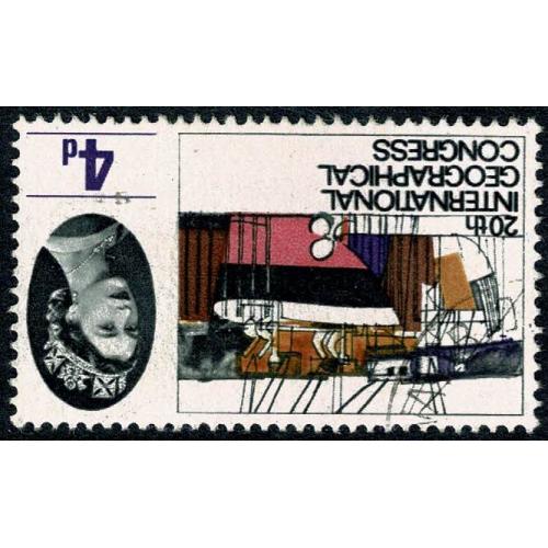 1964 Geographical Congress 4d (ord). Fine used WATERMARK INVERTED. SG 652Wi