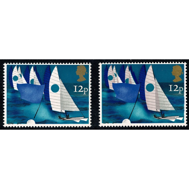 1975 Sailing. DRY PRINT OF PINK. SG 983 var.