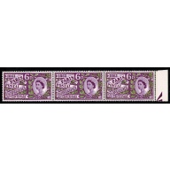 1963 Paris 6d (phos). LEFT BAND OMITTED and MISSING PHOSPHOR. SG Spec. WP31b