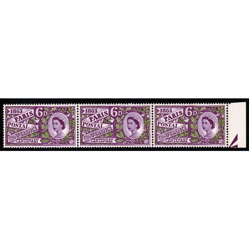 1963 Paris 6d (phos). LEFT BAND OMITTED and "MISSING PHOSPHOR". SG Spec. WP31b