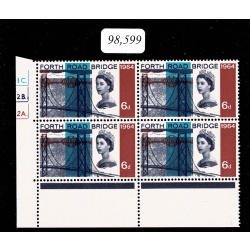 1964 Bridges 6d (ord).  BLACK DOUBLED. Cylinder block. BPA Certificate. SG 660 var.