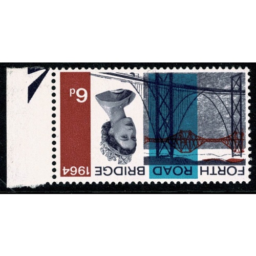 1964 Forth Road Bridge (ord). WATERMARK INVERTED marginal single. SG 660Wi.