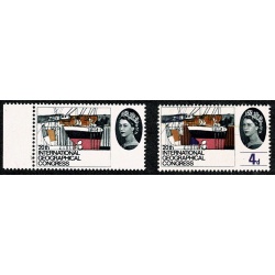1964 Geographical Congress 4d (ord). MISSING VIOLET and RED-BROWN. SG 652c