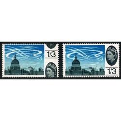 1965 Battle of Britain 1/3 (phos). DOWNWARD SHIFT OF BLACK. SG 678p var