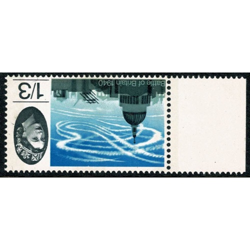 1965 Battle of Britain 1/3 (phos). WATERMARK INVERTED  marginal. SG 678pWi.