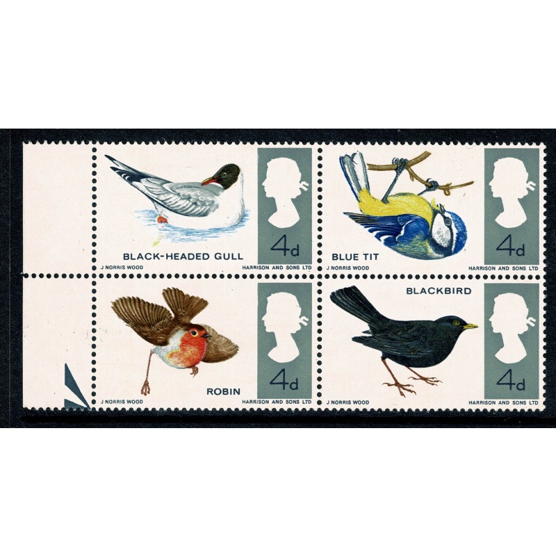 1966 Birds (ord) MISSING EMERALD GREEN SG 696-698f