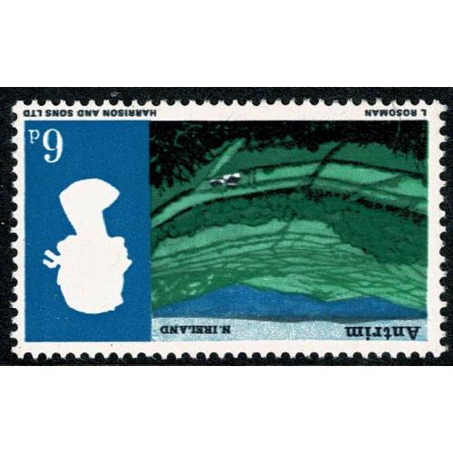 1966 Landscapes 6d (ord).UM single WATERMARK INVERTED. SG 690Wi.