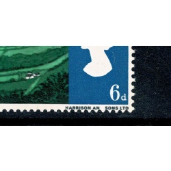 1965 Landscapes 6d (phos).Listed variety  "AN for AND" SG 690pa. Positional Strip of 3.  Spec. WP86b
