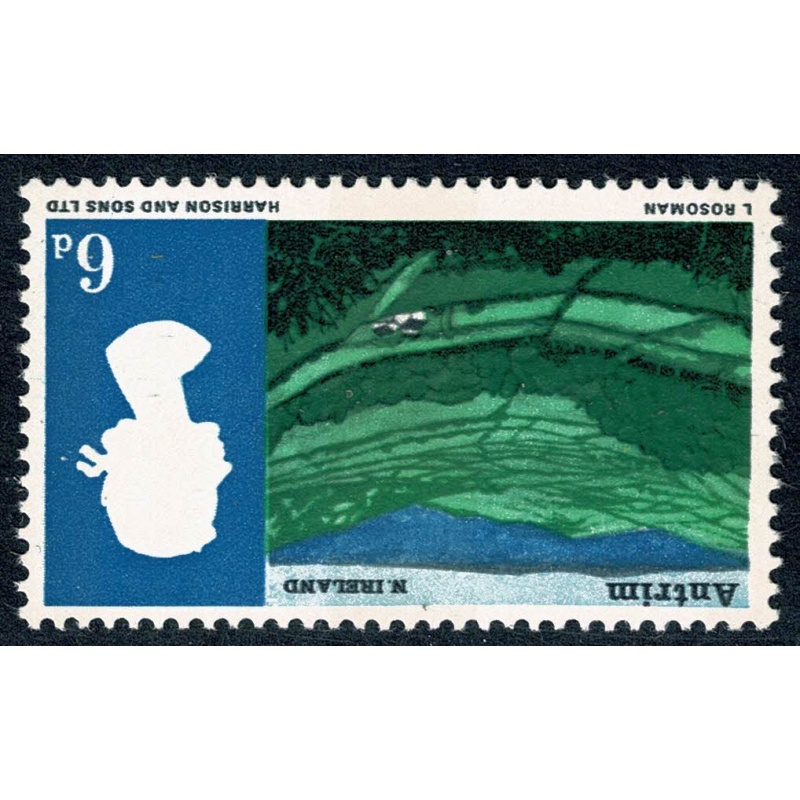 1966 Landscapes 6d (phos). WATERMARK INVERTED. SG 690pWi