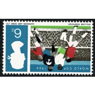 1966 World Cup 6d (ord).UM single WATERMARK INVERTED. SG 694Wi