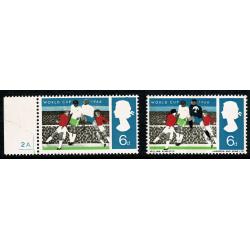 1966 World Cup 6d (ord). MISSING BLACK. SG 694a.