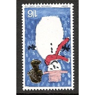 1966 Christmas 1/6 (ord). UM single WATERMARK INVERTED. SG 714Wi.