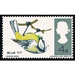 1966 Birds 4d (ord). MISSING BRIGHT BLUE. Unmounted Mint single. SG 697g