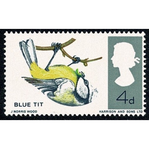 1966 Birds 4d (ord). MISSING BRIGHT BLUE. Unmounted Mint single. SG 697g