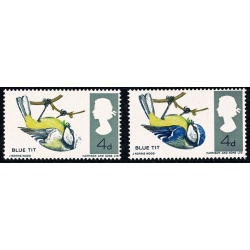 1966 Birds 4d (ord). MISSING BRIGHT BLUE. Unmounted Mint single. SG 697g