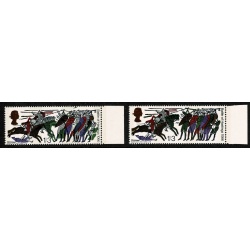 1966 Battle of Hastings 1/3 (phos). SHIFT OF BRONZE GREEN. Marginal single. SG 712p var.