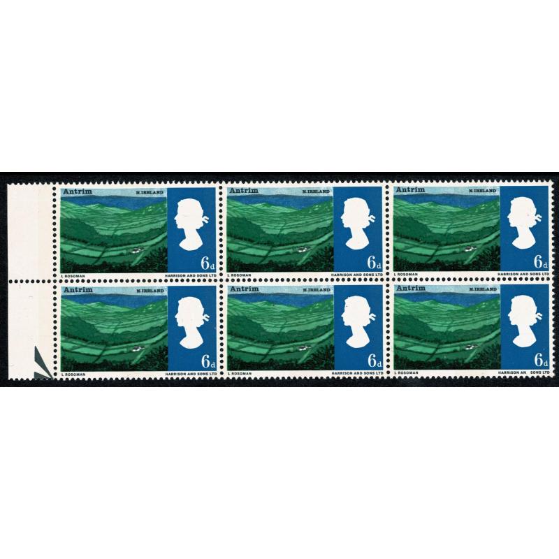 1966 Landscapes 6d(phos). Listed variety AN for AND SG 690pa, Spec. WP86b