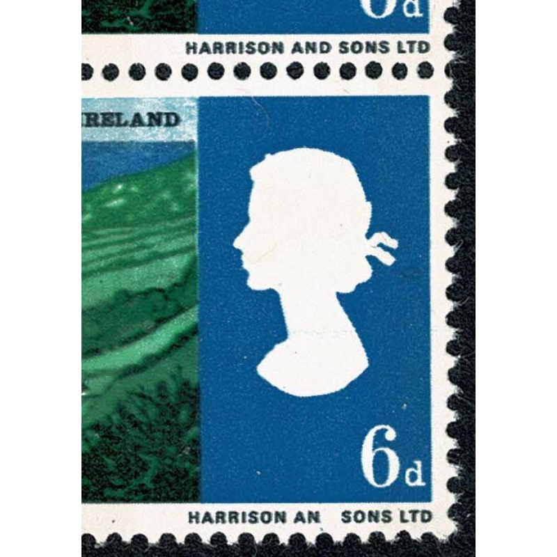 1966 Landscapes 6d(phos). Listed variety "AN for AND" SG 690pa, Spec. WP86b