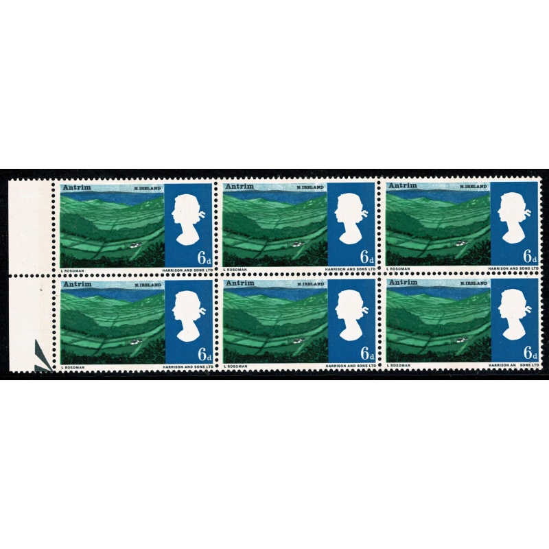 1965 Landscapes 6d (phos).Listed variety  "AN for AND" SG 690pa, Spec. WP86b