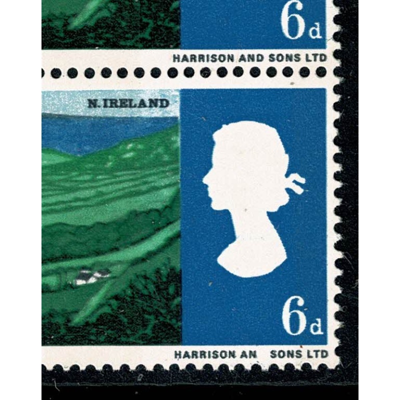1965 Landscapes 6d (phos).Listed variety  "AN for AND" SG 690pa, Spec. WP86b