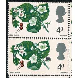 1967 Flowers 4d (phos). MISSING SLATE-PURPLE. SG 717pf