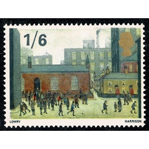1967 Paintings 1/- MISSING DARK GREY. SG 750c