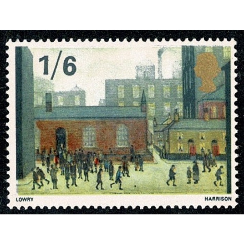 1967 Paintings 1/- MISSING DARK GREY. SG 750c