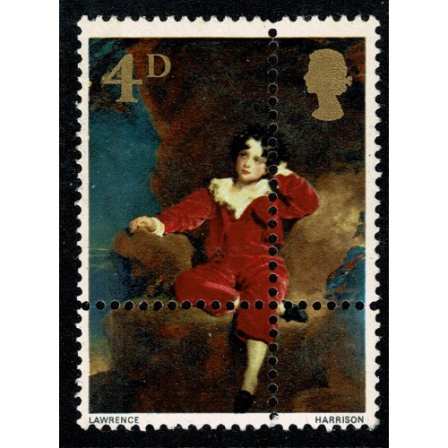 1967 Paintings 4d. PERFORATION ERROR. SG 748 var.