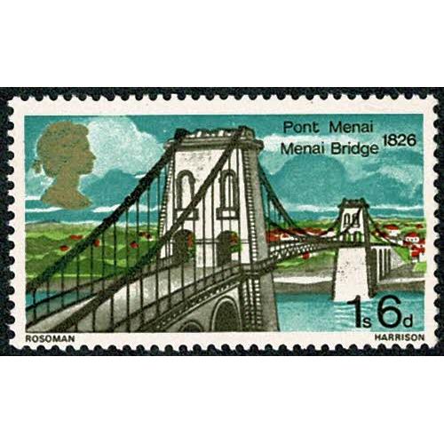 1968 Bridges 1/6. MISSING PHOSPHOR. SG 765y