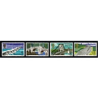 1968 Bridges. Set of 4 values MISSING PHOSPHOR. SG 763y-766y.