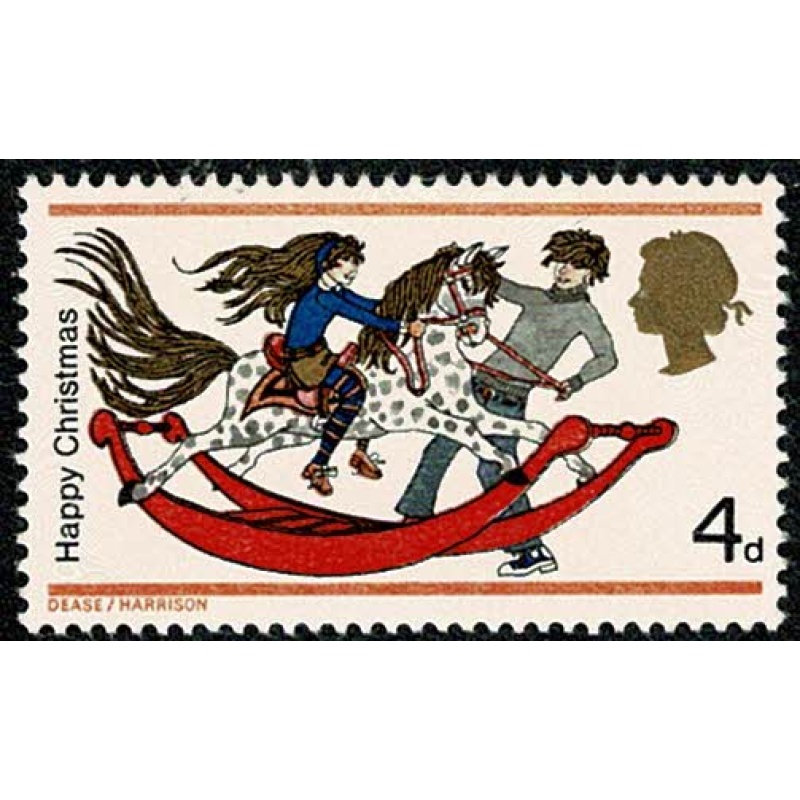 1968 Christmas 4d (Rembrandt) MISSING PHOSPHOR. SG 775y