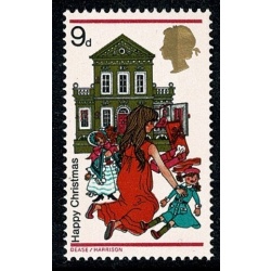 1968 Christmas 9d. MISSING YELLOW. SG 776a