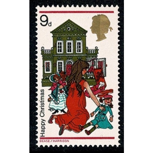 1968 Christmas 9d. MISSING YELLOW. SG 776a