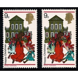 1968 Christmas 9d. MISSING YELLOW. SG 776a
