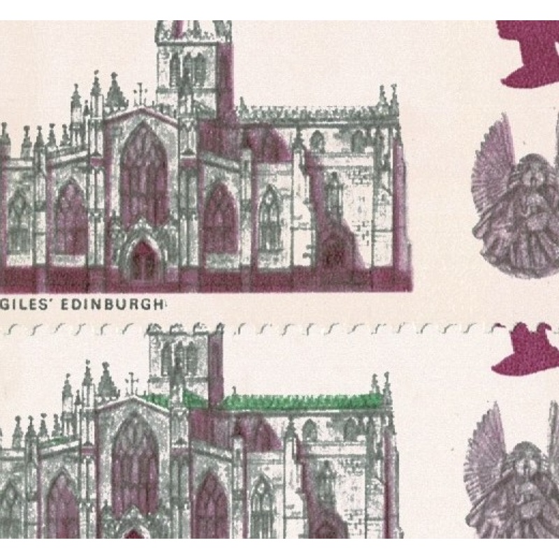 1969 Cathedrals 5d. MISSING GREEN. SG 798c