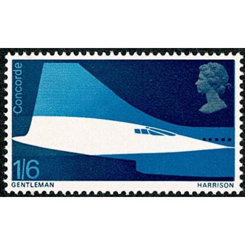 1969 Concorde 1/6. MISSING PHOSPHOR. SG 786y
