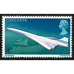 1969 Concorde 4d.  MISSING YELLOW-ORANGE & PHOSPHOR. SG 784ya