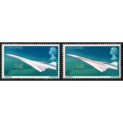 1969 Concorde 4d.  MISSING YELLOW-ORANGE & PHOSPHOR. SG 784ya