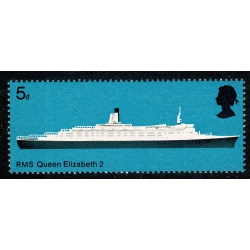 1969 Ships 5d. Error MISSING RED and MISSING PHOSPHOR. SG 778ya.