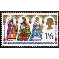 1969 Christmas 1/6 MISSING PHOSPHOR. SG 814y