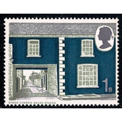 1970 Cottages 1/-. MISSING NEW BLUE. SG 817a