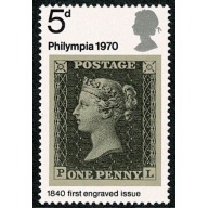 1970 Philympia 5d MISSING PHOSPHOR. SG 835y