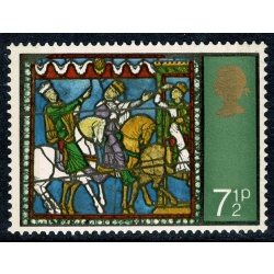 1971 Christmas 7½p EMBOSSING SHIFT to top left corner. SG 896 var