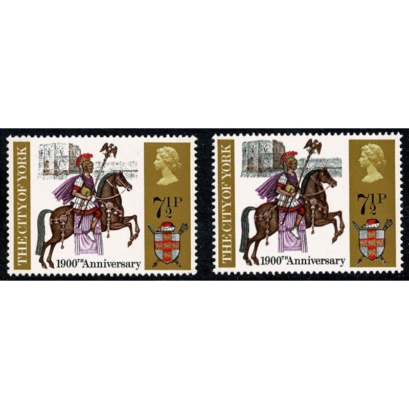 1971 General Anniversaries 7½p. MISSING GREY. SG 888a