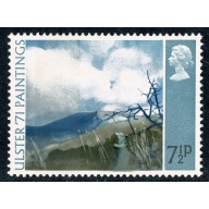 1971 "Ulster" Paintings 7½p. BROAD BAND 6mm from left edge. SG 882c.