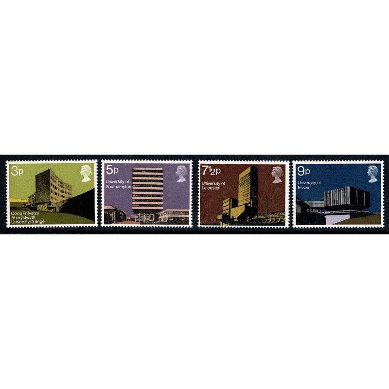 1971 Universities MISSING PHOSPHOR. Unmounted Mint Set of 4 values. SG 890y-893y
