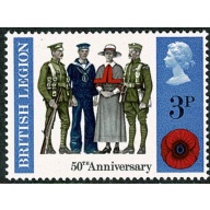 1971 General  Anniversaries 3p MISSING PHOSPHOR. SG 887y