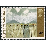 1971 "Ulster" Paintings 9p MISSING PHOSPHOR. SG 883y