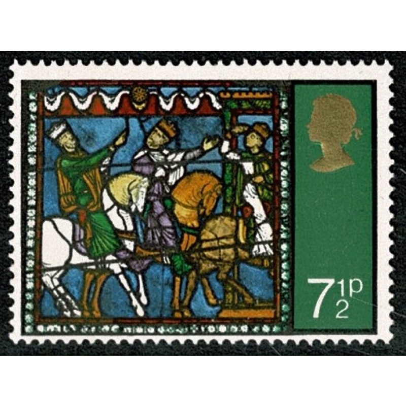1971 Christmas 7½p. BROAD BAND 0/1mm from left edge. SG 896i. Spec. W216i