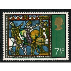 1971 Chistmas 7½p. SHIFT OF EMERALD GREEN. SG 896 var